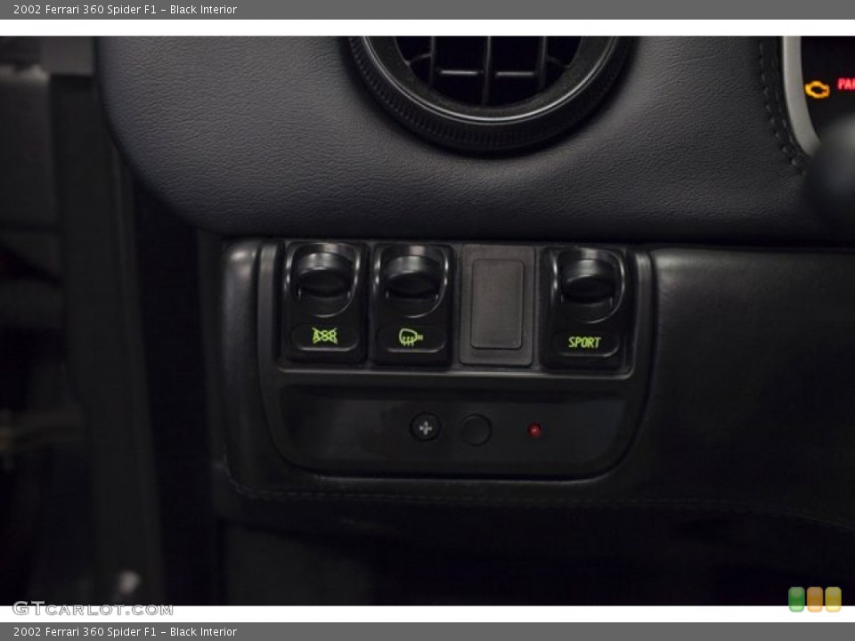 Black Interior Controls for the 2002 Ferrari 360 Spider F1 #85835366