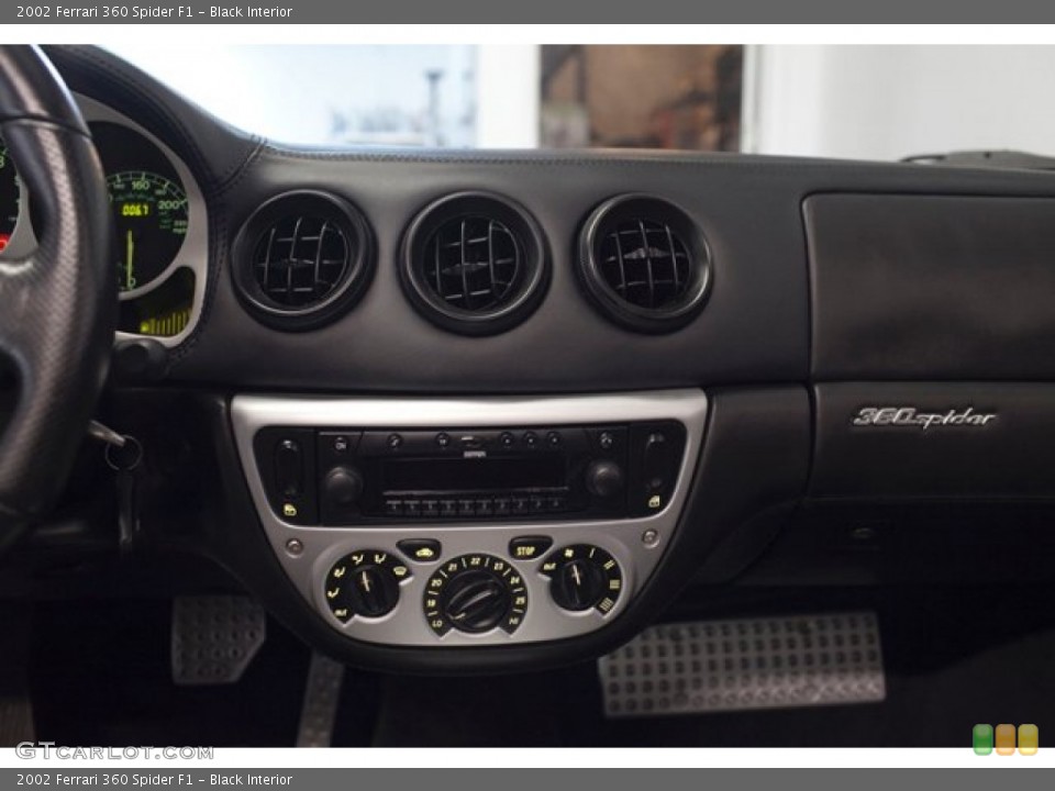 Black Interior Controls for the 2002 Ferrari 360 Spider F1 #85835380