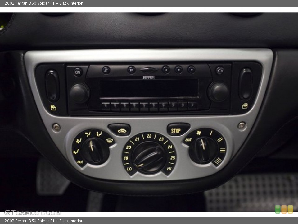 Black Interior Controls for the 2002 Ferrari 360 Spider F1 #85835401
