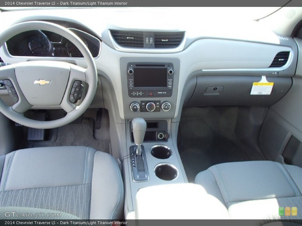 Dark Titanium/Light Titanium Interior Dashboard for the 2014 Chevrolet Traverse LS #85835496