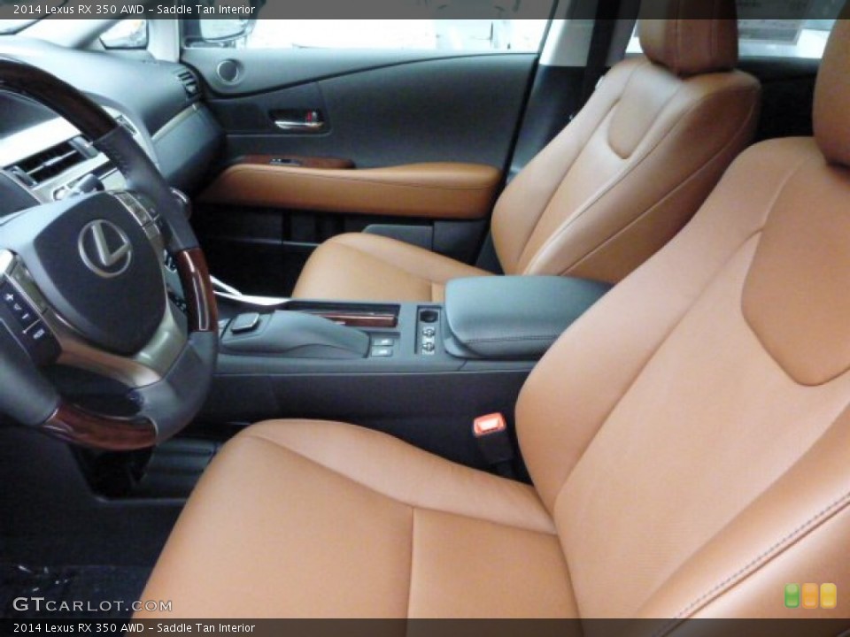 Saddle Tan Interior Front Seat for the 2014 Lexus RX 350 AWD #85836124