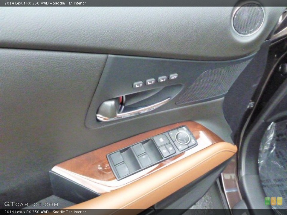 Saddle Tan Interior Controls for the 2014 Lexus RX 350 AWD #85836211
