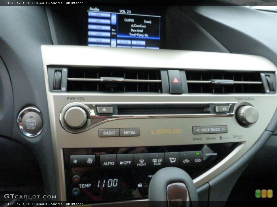Saddle Tan Interior Controls for the 2014 Lexus RX 350 AWD #85836301