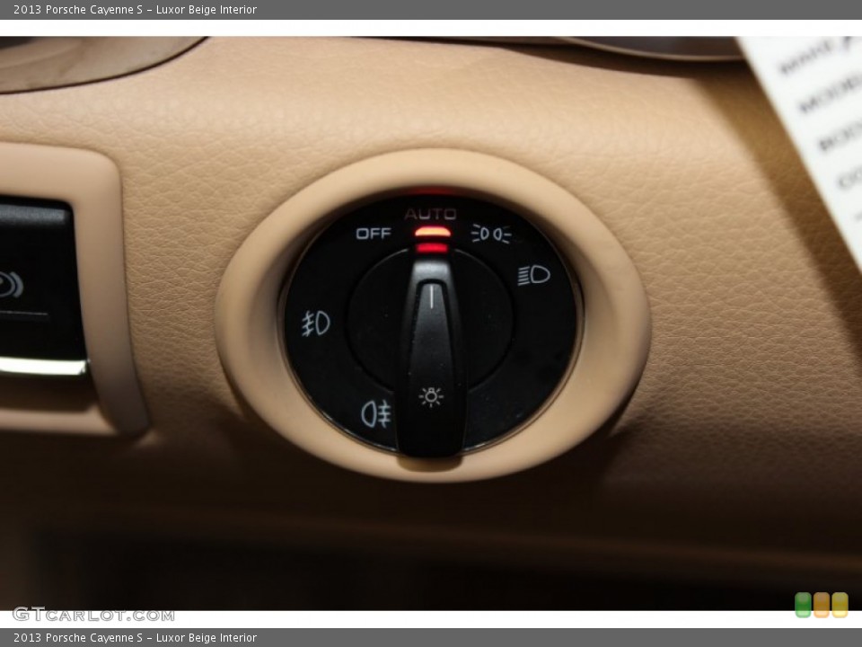 Luxor Beige Interior Controls for the 2013 Porsche Cayenne S #85837162