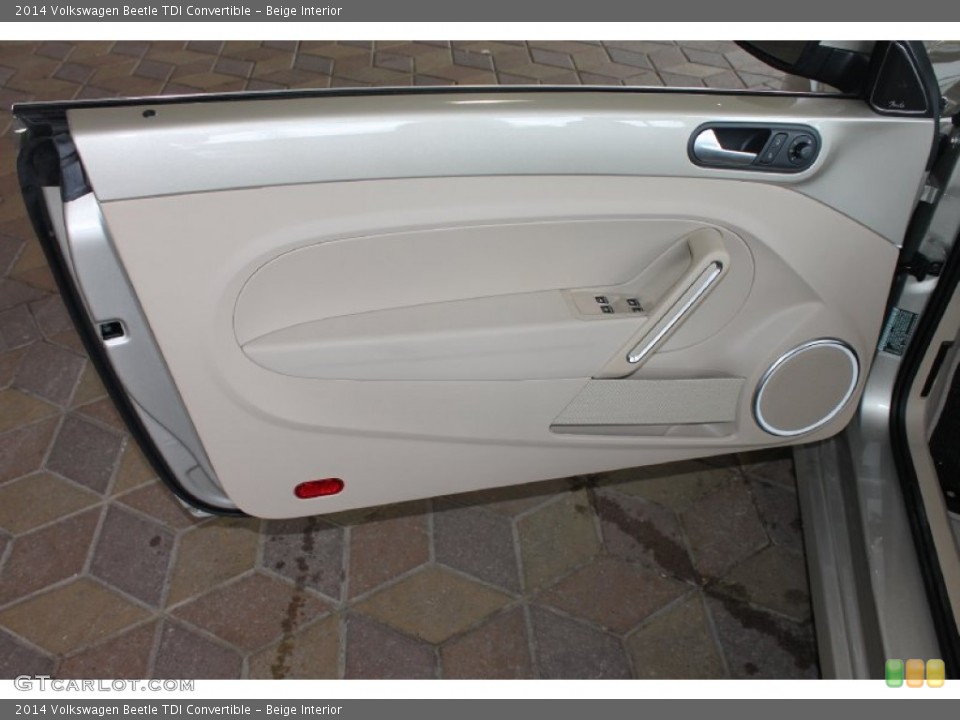 Beige Interior Door Panel for the 2014 Volkswagen Beetle TDI Convertible #85837270