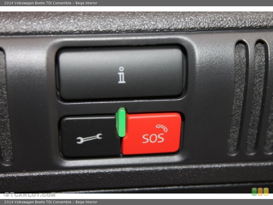 Beige Interior Controls for the 2014 Volkswagen Beetle TDI Convertible #85837381