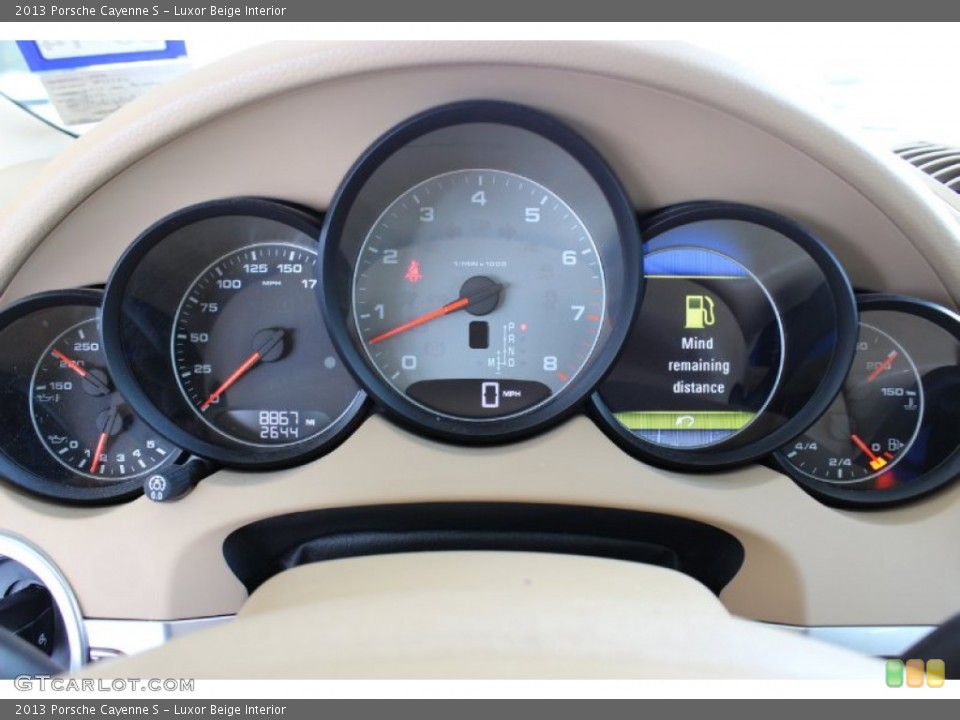 Luxor Beige Interior Gauges for the 2013 Porsche Cayenne S #85837531