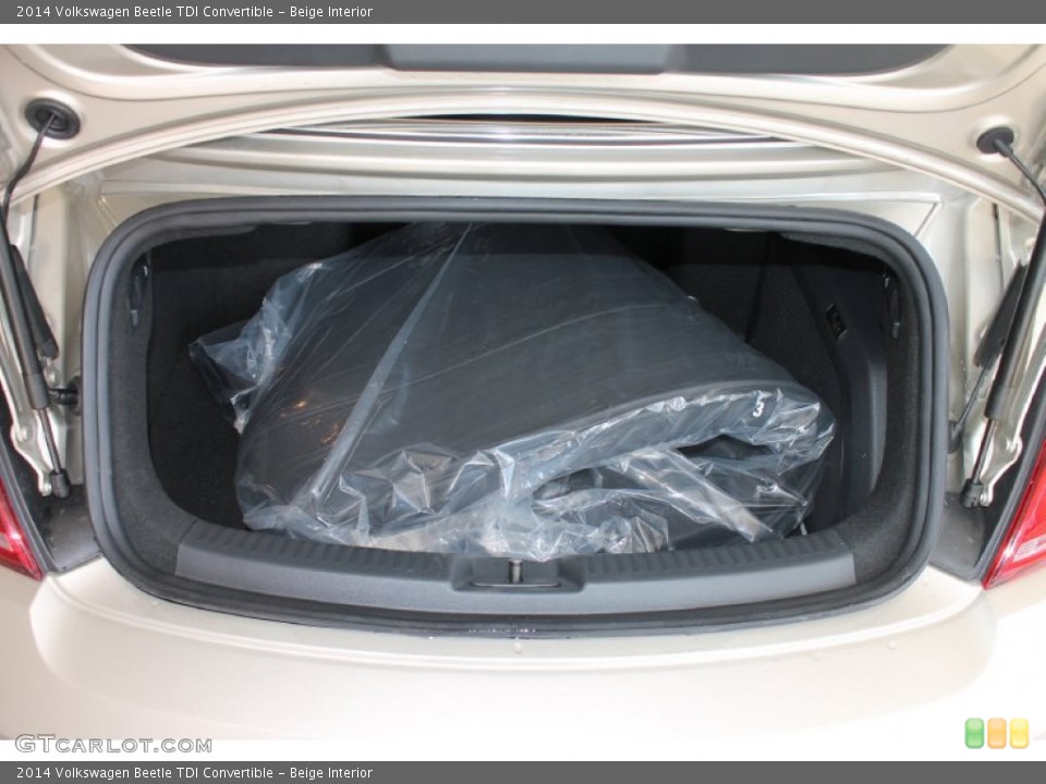 Beige Interior Trunk for the 2014 Volkswagen Beetle TDI Convertible #85837585
