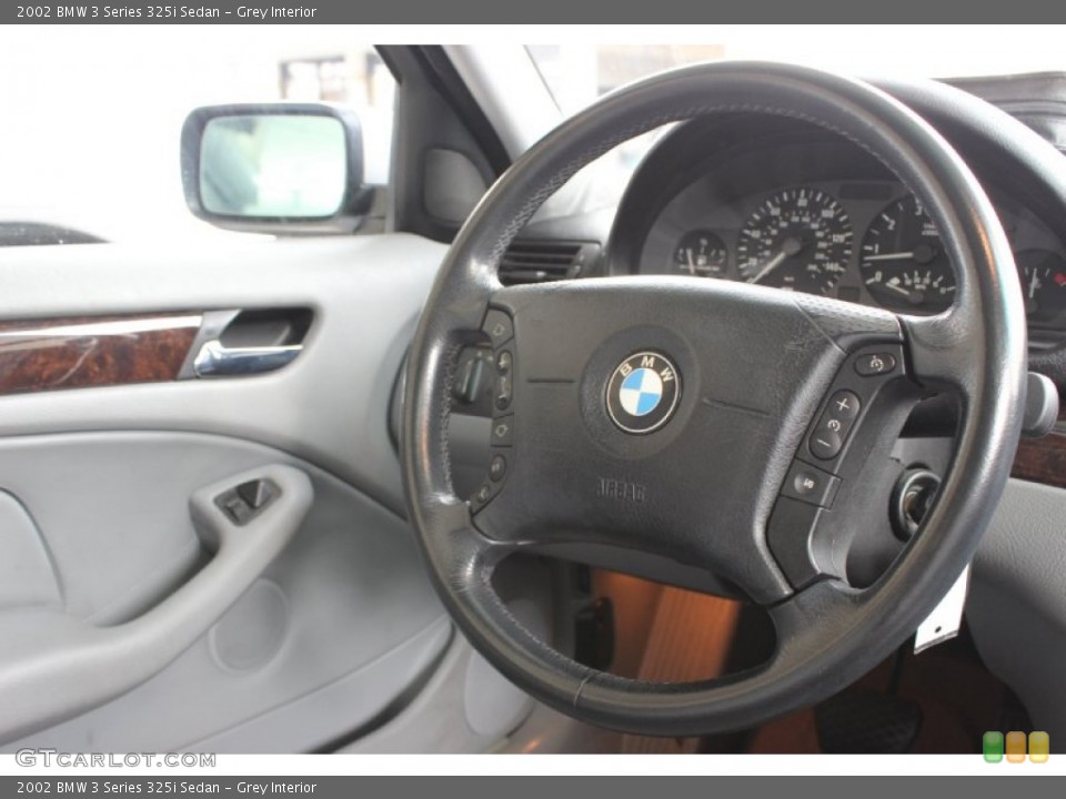 Grey Interior Steering Wheel for the 2002 BMW 3 Series 325i Sedan #85839058