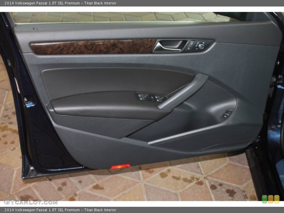 Titan Black Interior Door Panel for the 2014 Volkswagen Passat 1.8T SEL Premium #85841344