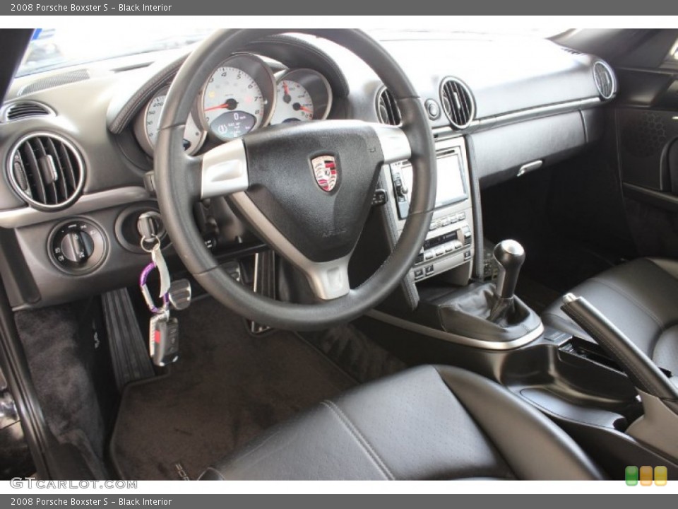 Black Interior Photo for the 2008 Porsche Boxster S #85841470