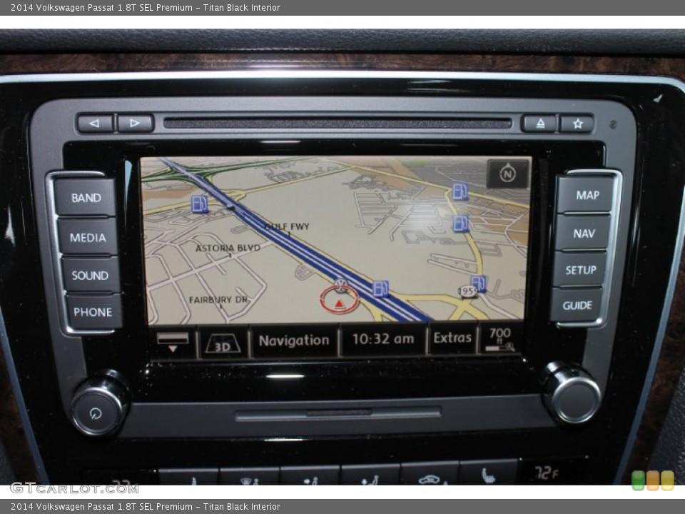 Titan Black Interior Navigation for the 2014 Volkswagen Passat 1.8T SEL Premium #85841569