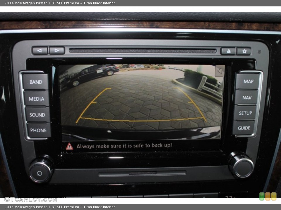 Titan Black Interior Controls for the 2014 Volkswagen Passat 1.8T SEL Premium #85841590