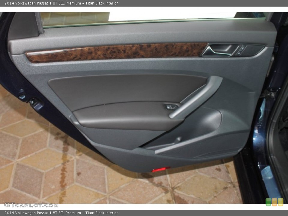 Titan Black Interior Door Panel for the 2014 Volkswagen Passat 1.8T SEL Premium #85841755