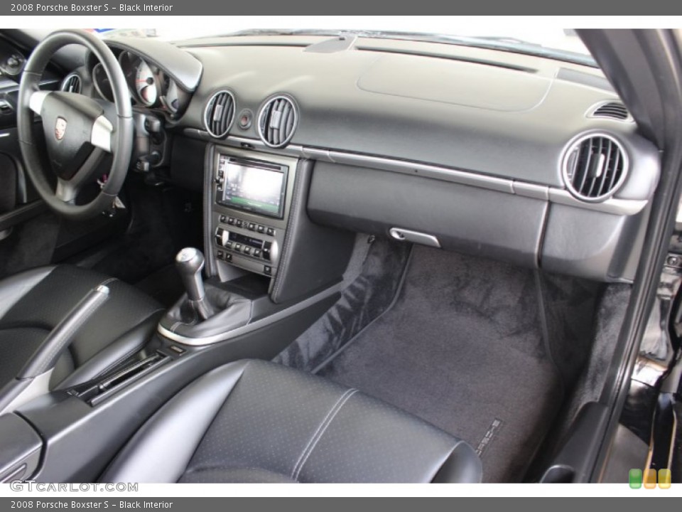 Black Interior Dashboard for the 2008 Porsche Boxster S #85841761