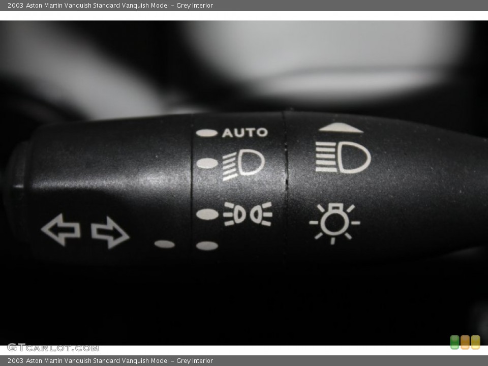 Grey Interior Controls for the 2003 Aston Martin Vanquish  #85844512
