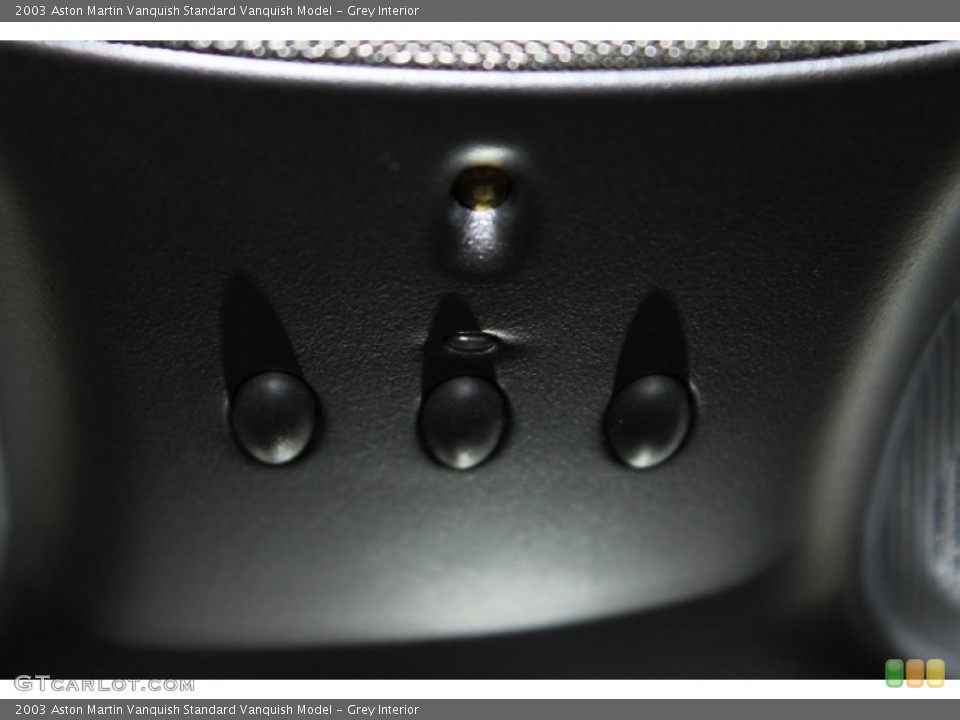 Grey Interior Controls for the 2003 Aston Martin Vanquish  #85844572