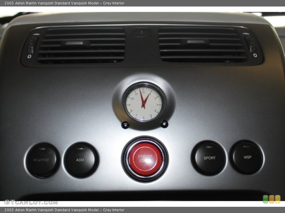 Grey Interior Controls for the 2003 Aston Martin Vanquish  #85844590