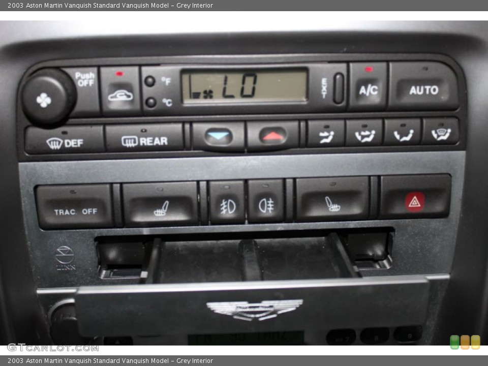 Grey Interior Controls for the 2003 Aston Martin Vanquish  #85844610