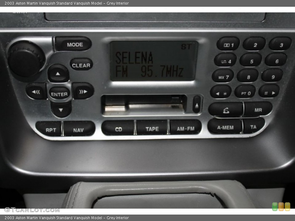 Grey Interior Controls for the 2003 Aston Martin Vanquish  #85844629