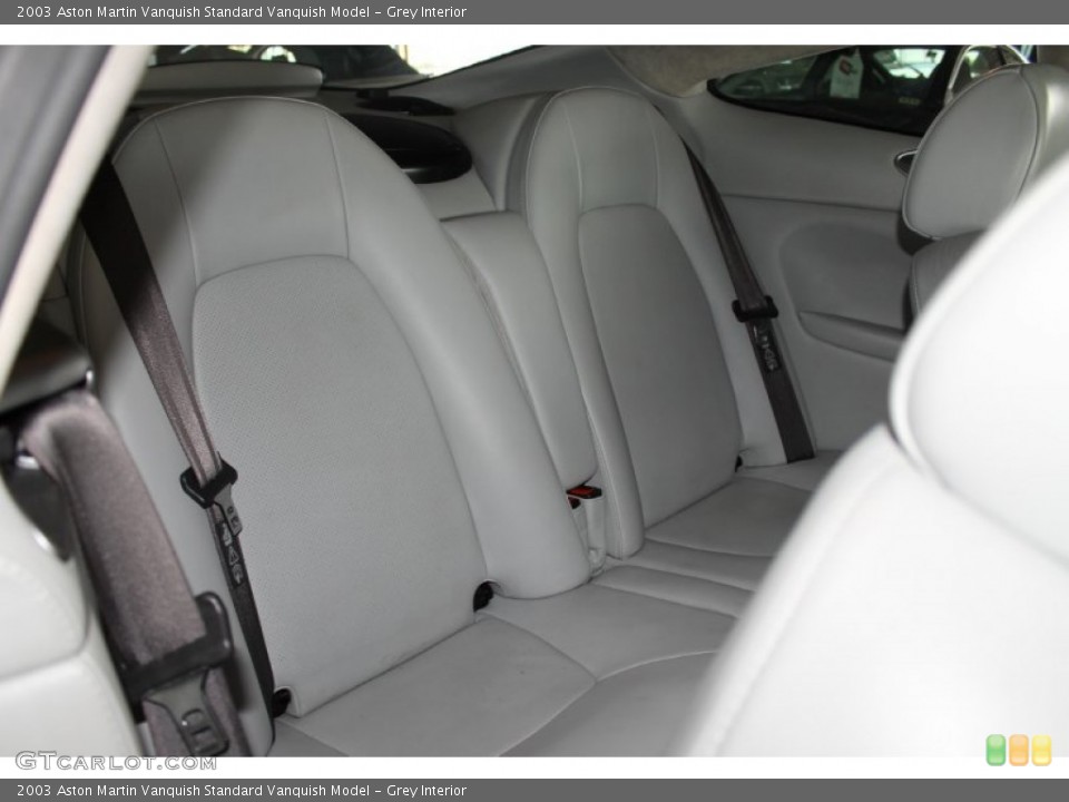 Grey Interior Rear Seat for the 2003 Aston Martin Vanquish  #85844836