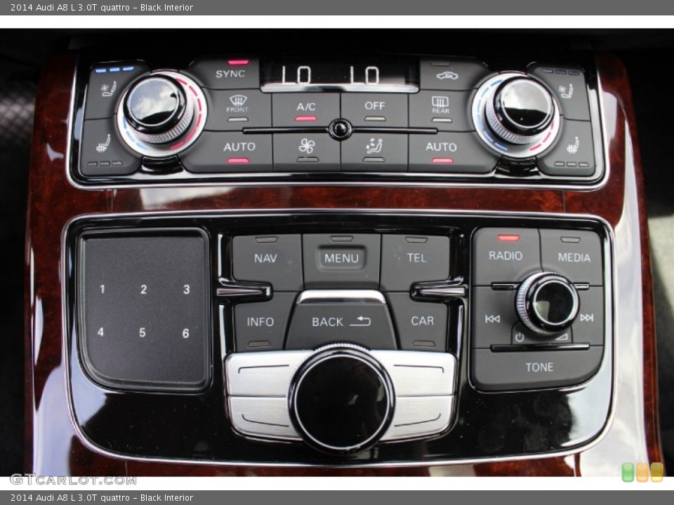 Black Interior Controls for the 2014 Audi A8 L 3.0T quattro #85846684