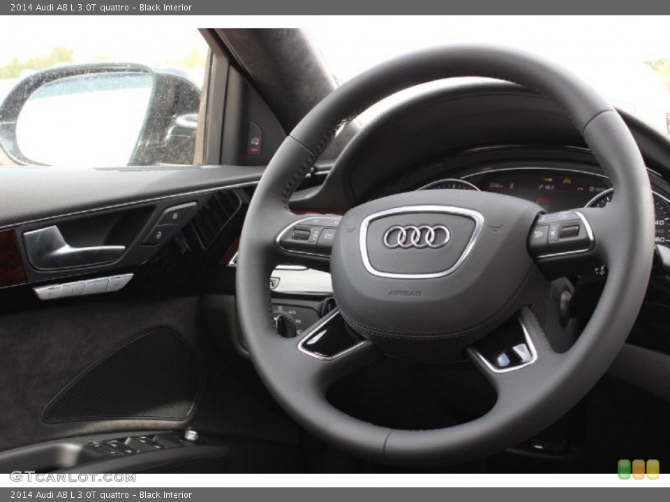 Black Interior Steering Wheel for the 2014 Audi A8 L 3.0T quattro #85846794