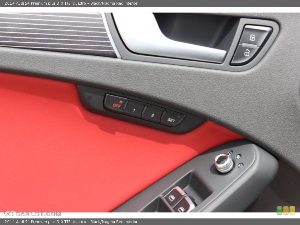 Black/Magma Red Interior Controls for the 2014 Audi S4 Premium plus 3.0 TFSI quattro #85847920