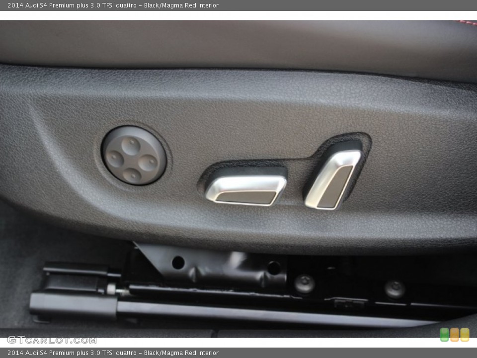Black/Magma Red Interior Controls for the 2014 Audi S4 Premium plus 3.0 TFSI quattro #85847971