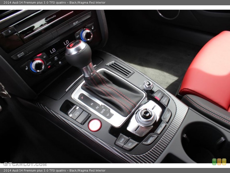 Black/Magma Red Interior Transmission for the 2014 Audi S4 Premium plus 3.0 TFSI quattro #85848010