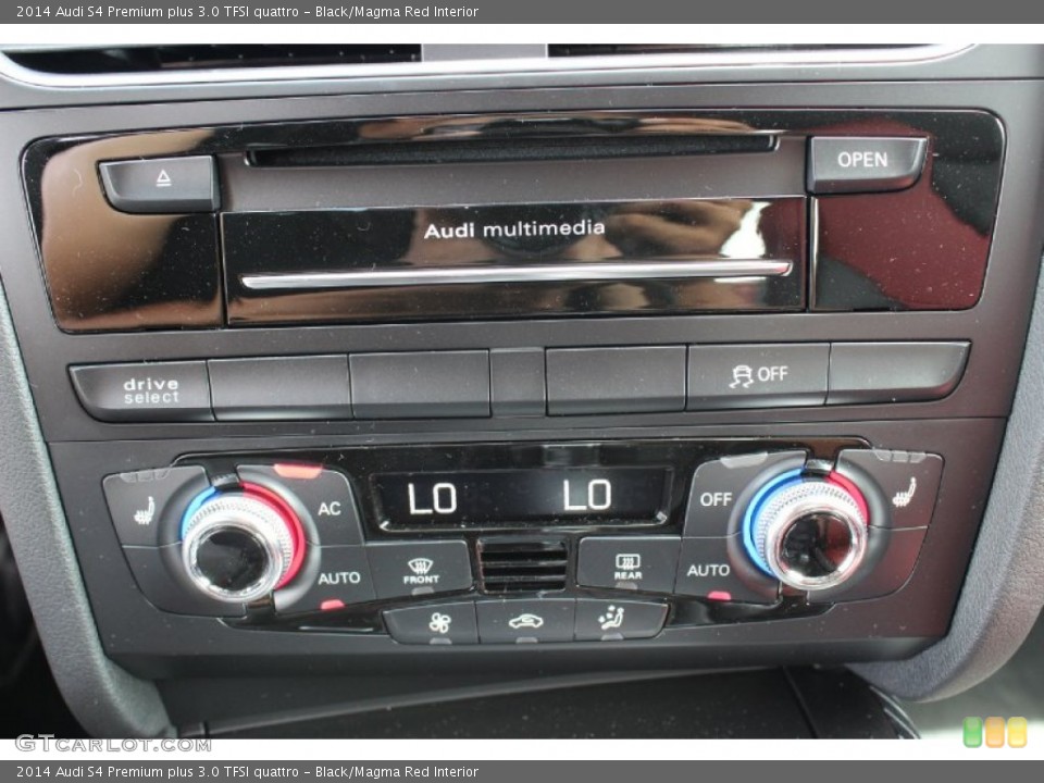 Black/Magma Red Interior Controls for the 2014 Audi S4 Premium plus 3.0 TFSI quattro #85848208
