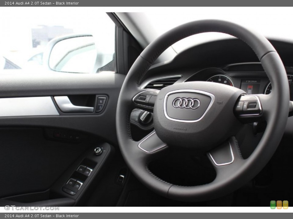 Black Interior Steering Wheel for the 2014 Audi A4 2.0T Sedan #85849549