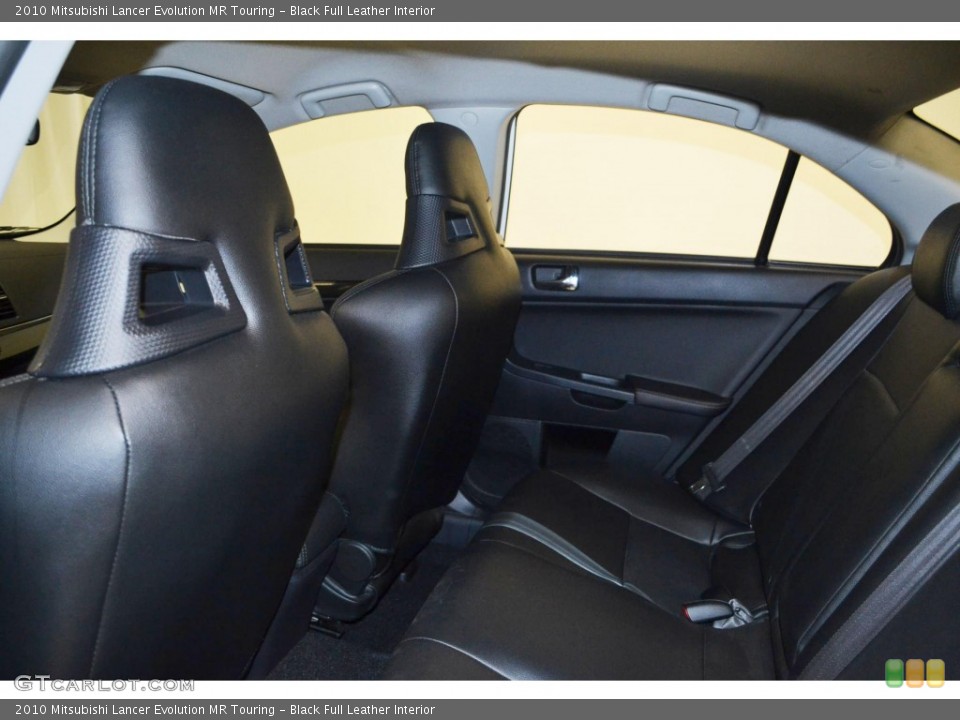Black Full Leather Interior Rear Seat for the 2010 Mitsubishi Lancer Evolution MR Touring #85850632