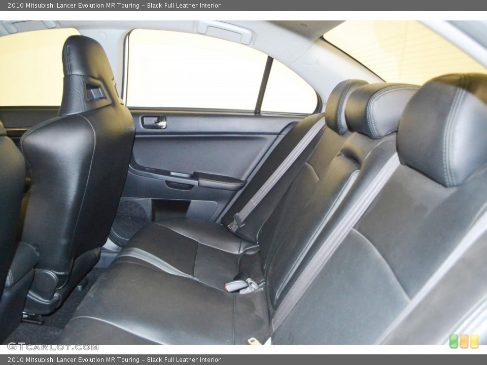 Black Full Leather Interior Rear Seat for the 2010 Mitsubishi Lancer Evolution MR Touring #85850647