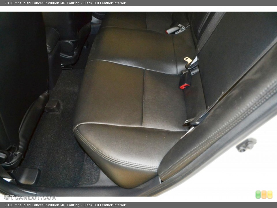 Black Full Leather Interior Rear Seat for the 2010 Mitsubishi Lancer Evolution MR Touring #85850662