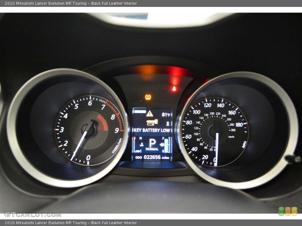 Black Full Leather Interior Gauges for the 2010 Mitsubishi Lancer Evolution MR Touring #85850698