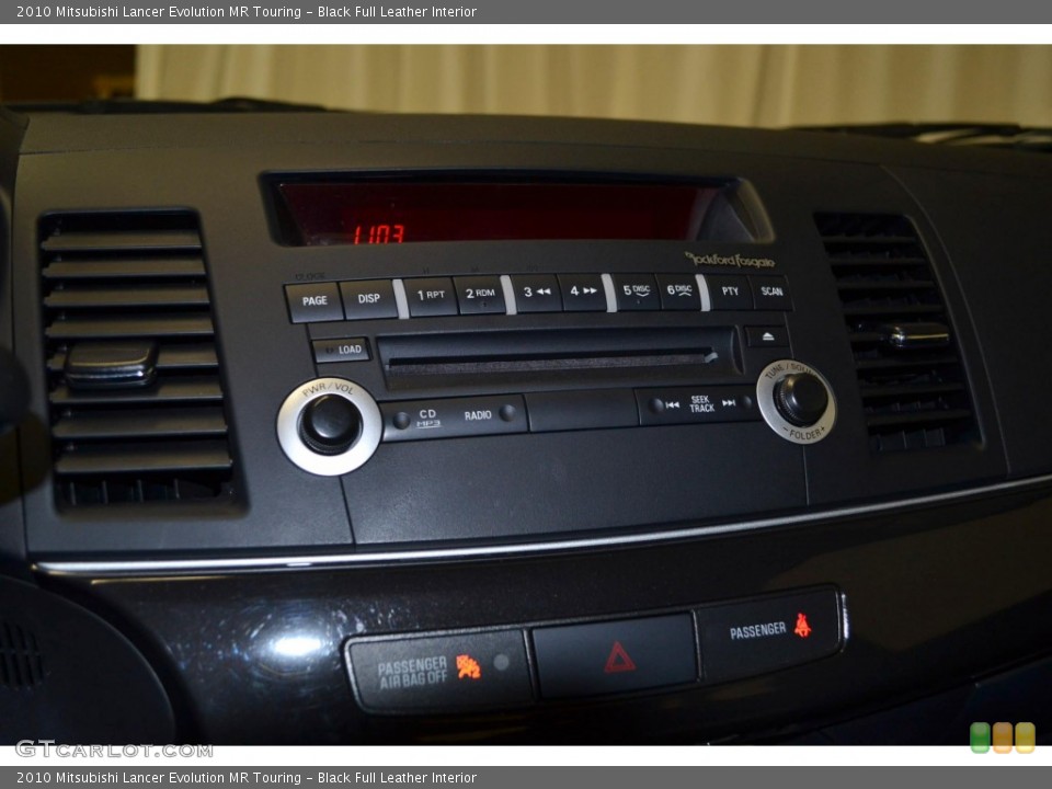 Black Full Leather Interior Audio System for the 2010 Mitsubishi Lancer Evolution MR Touring #85850734
