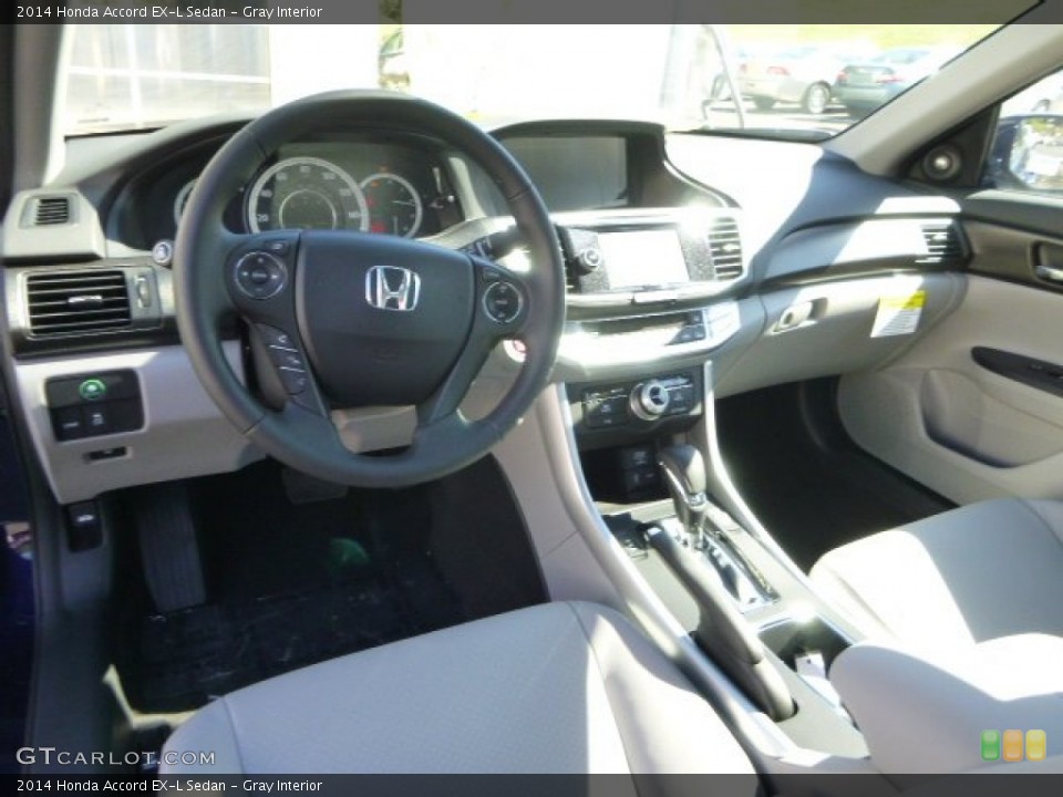 Gray Interior Prime Interior for the 2014 Honda Accord EX-L Sedan #85851286