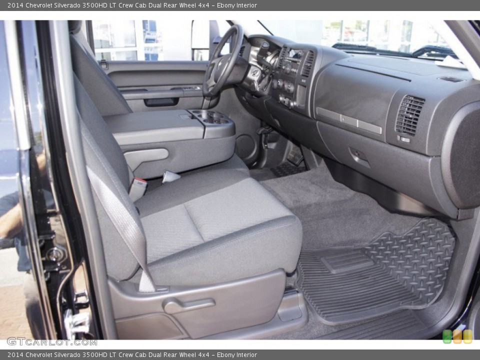 Ebony Interior Photo for the 2014 Chevrolet Silverado 3500HD LT Crew Cab Dual Rear Wheel 4x4 #85851379