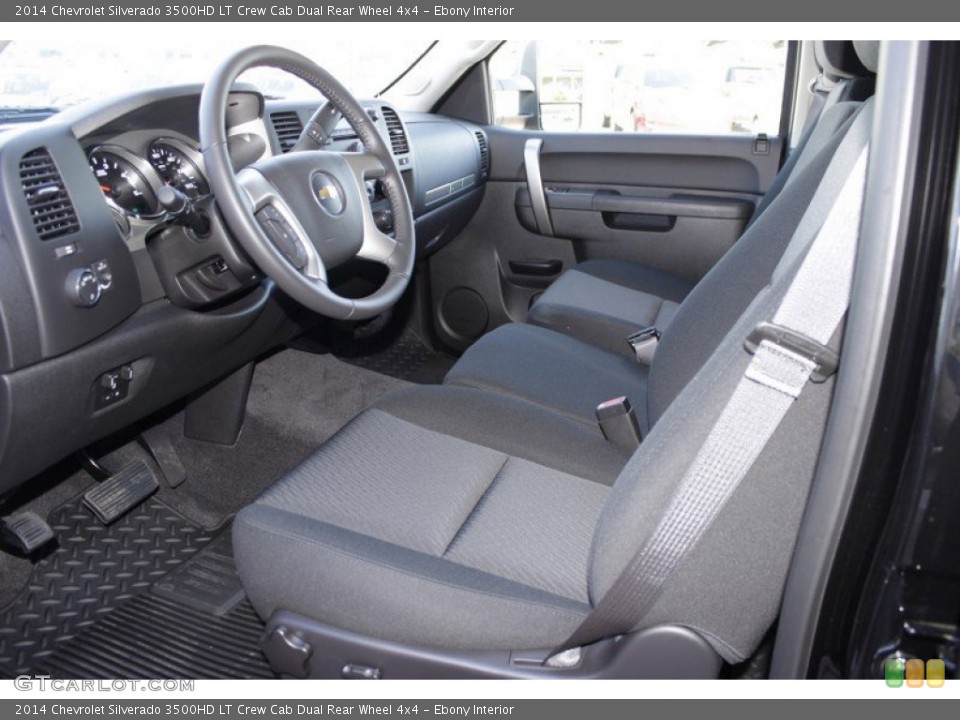 Ebony Interior Photo for the 2014 Chevrolet Silverado 3500HD LT Crew Cab Dual Rear Wheel 4x4 #85851472
