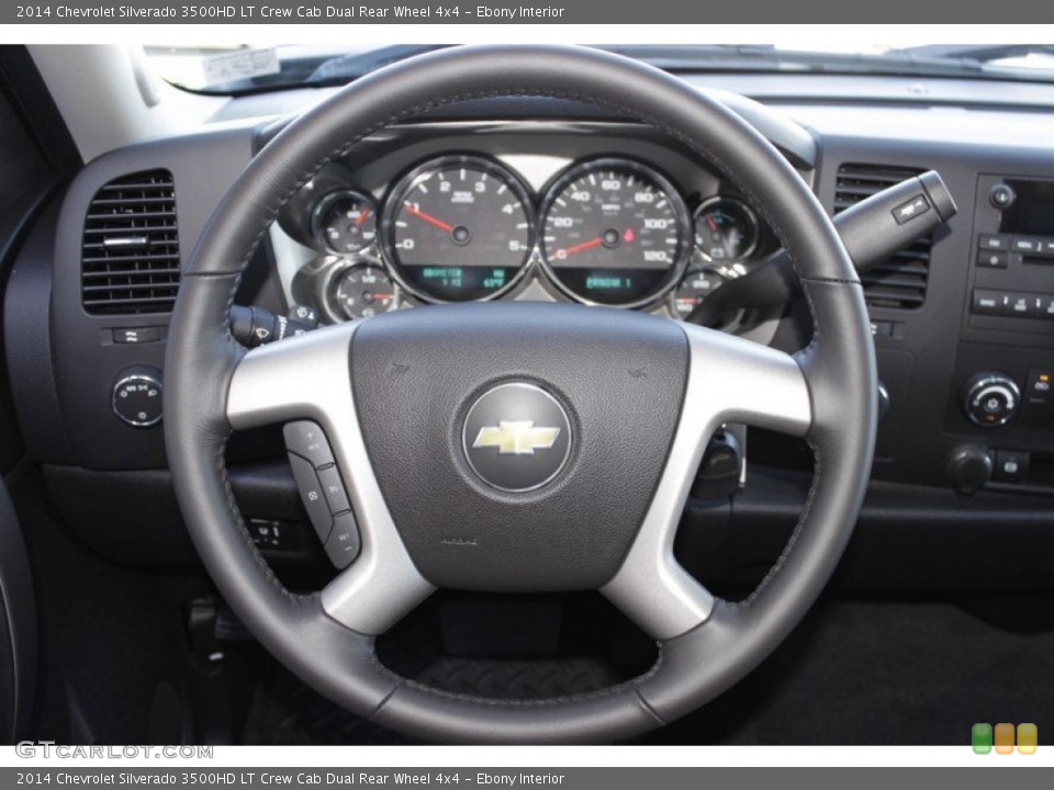 Ebony Interior Steering Wheel for the 2014 Chevrolet Silverado 3500HD LT Crew Cab Dual Rear Wheel 4x4 #85851496