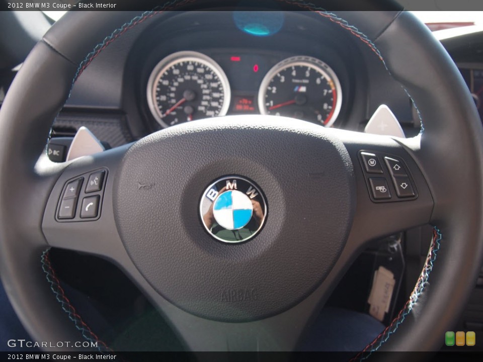 Black Interior Steering Wheel for the 2012 BMW M3 Coupe #85851808