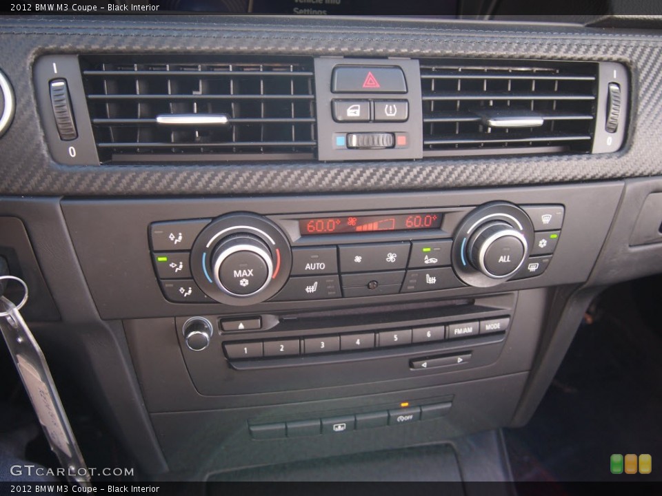 Black Interior Controls for the 2012 BMW M3 Coupe #85851844