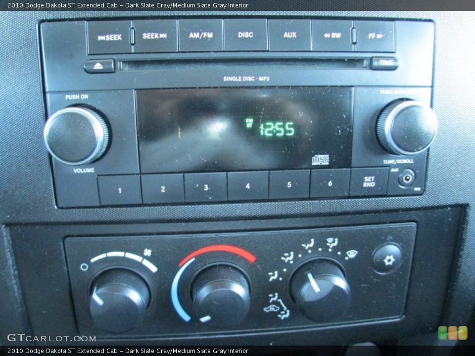 Dark Slate Gray/Medium Slate Gray Interior Controls for the 2010 Dodge Dakota ST Extended Cab #85852393