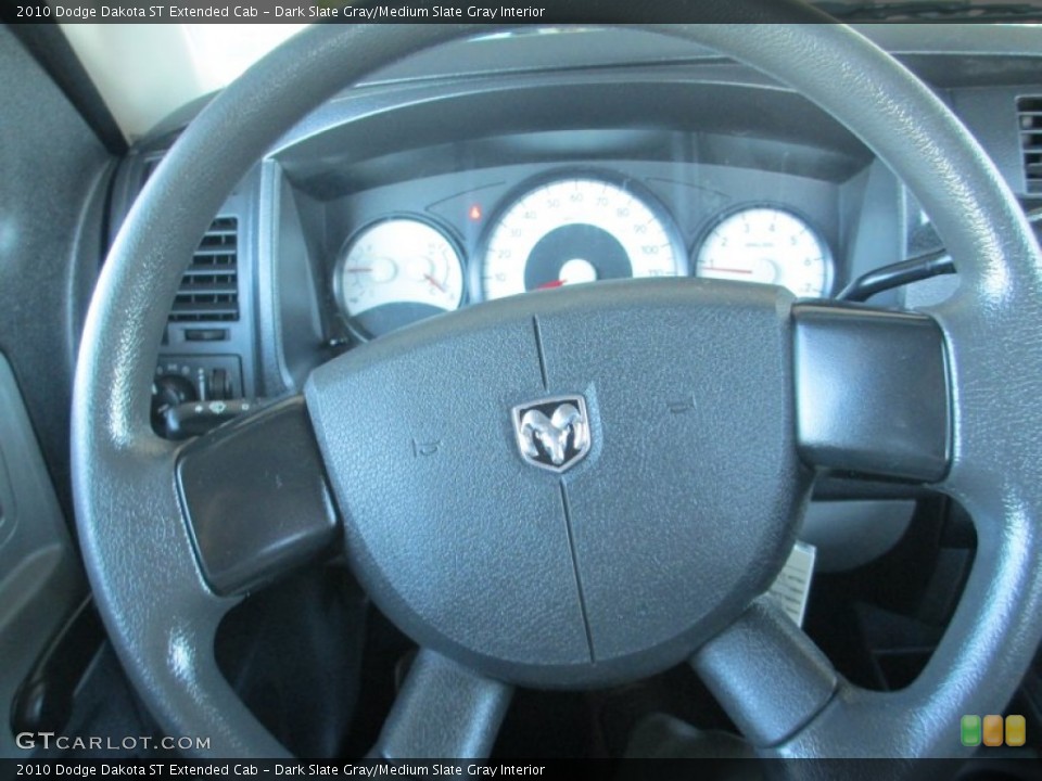 Dark Slate Gray/Medium Slate Gray Interior Steering Wheel for the 2010 Dodge Dakota ST Extended Cab #85852402