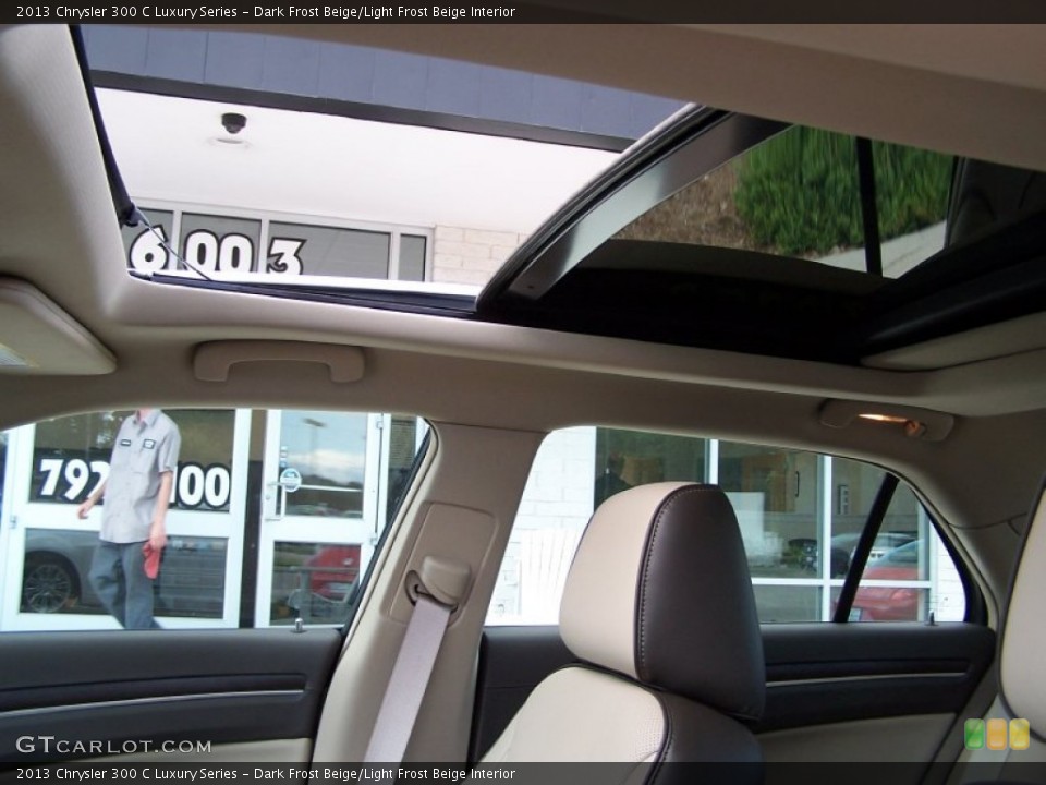 Dark Frost Beige/Light Frost Beige Interior Sunroof for the 2013 Chrysler 300 C Luxury Series #85853413