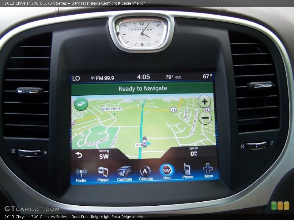 Dark Frost Beige/Light Frost Beige Interior Navigation for the 2013 Chrysler 300 C Luxury Series #85853431