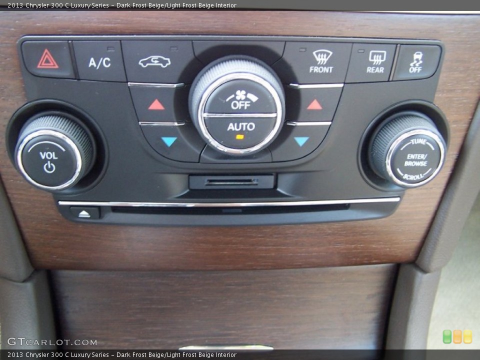 Dark Frost Beige/Light Frost Beige Interior Controls for the 2013 Chrysler 300 C Luxury Series #85853434