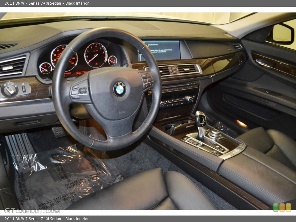 Black Interior Prime Interior for the 2011 BMW 7 Series 740i Sedan #85855051