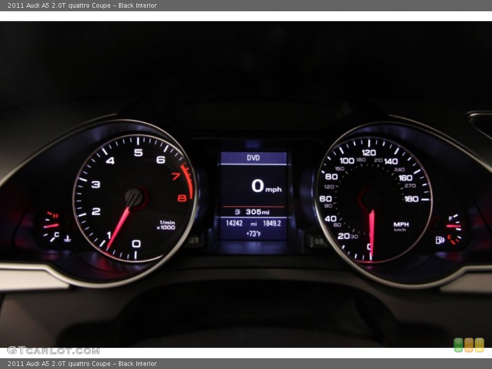 Black Interior Gauges for the 2011 Audi A5 2.0T quattro Coupe #85855108